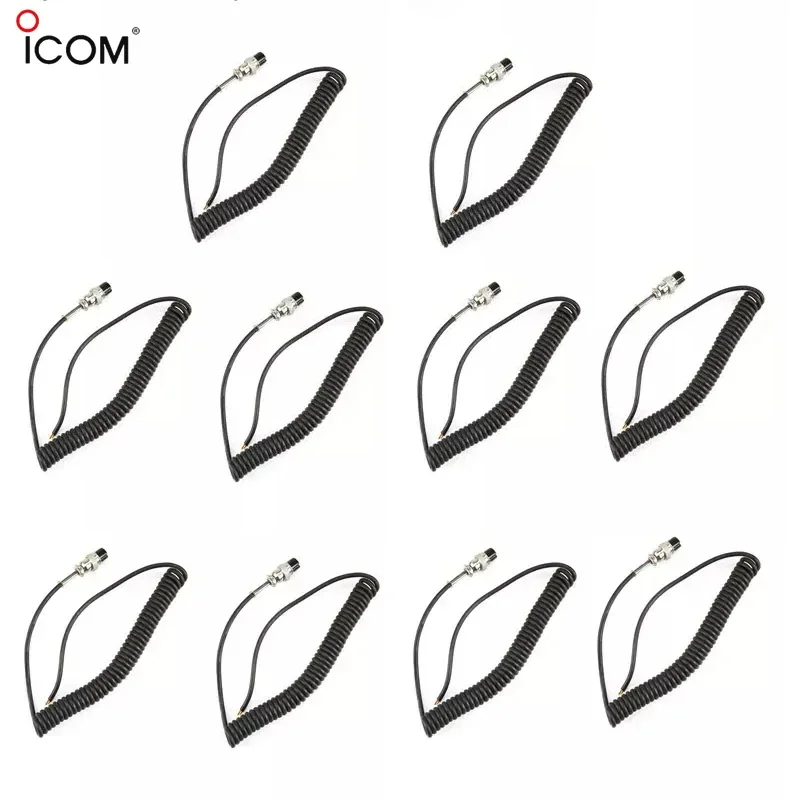 10pcs HM-36 8pin Speaker Mic Microphone Cable for ICOM HM-36 IC-449C 229C Kenwood MC-44 261