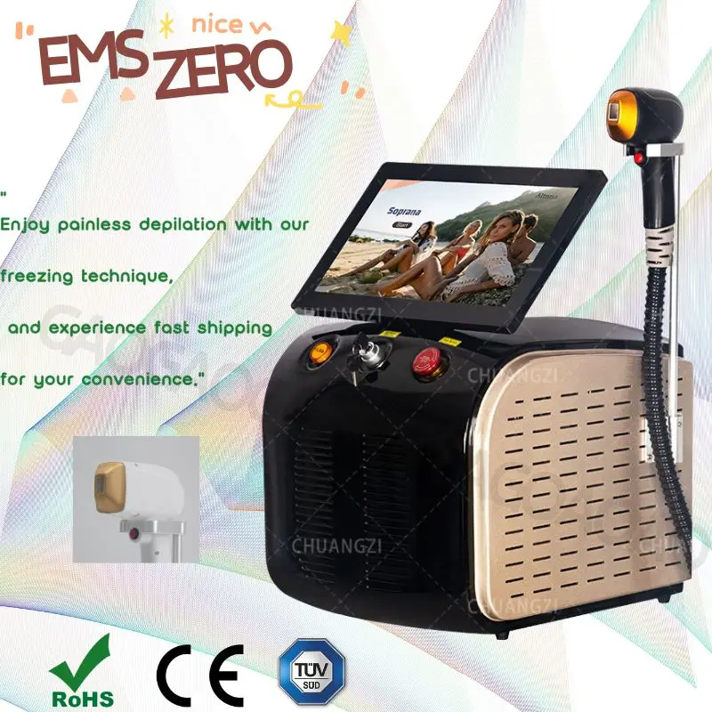 

Soprano Titanium Hair Removal Professional 4-In-1Diode Laser Pico Ipl Nd Yag Picosecond Laser Opt Hair Removal Tattoo Removal