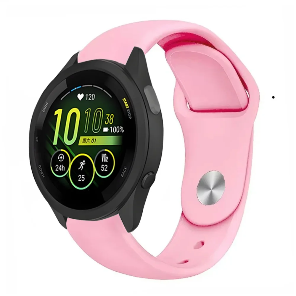 18mm 20mm 22mm Silicone Strap for Garmin Forerunner 965 265 255 55 645 245 165 265S Sport Wristband for Garmin Venu 4/3/2S Strap