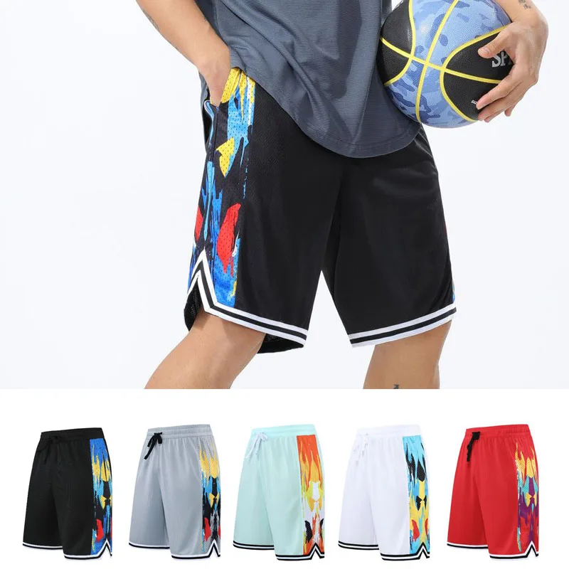 Men Student Basketball Shorts Sport Gym For Soccer Trainning Exercise Jogging Hiking Running Fitness Board Beach Short Pants R32