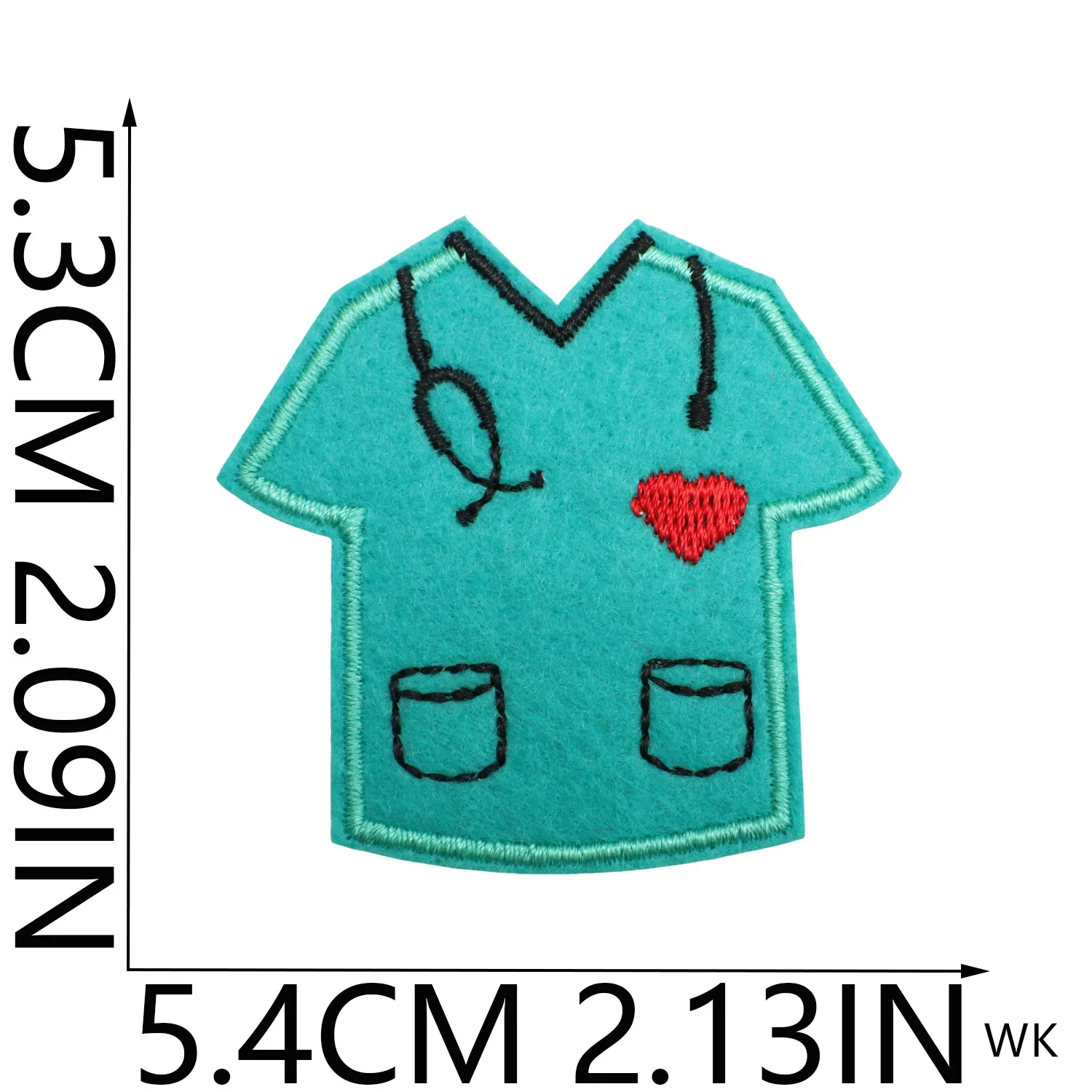 10 Pcs Nurse Care Iron On Sew On Embroidered Patches Clothing Hat Bag Shoe Repair Phone Gift Box Decor DIY Accessory