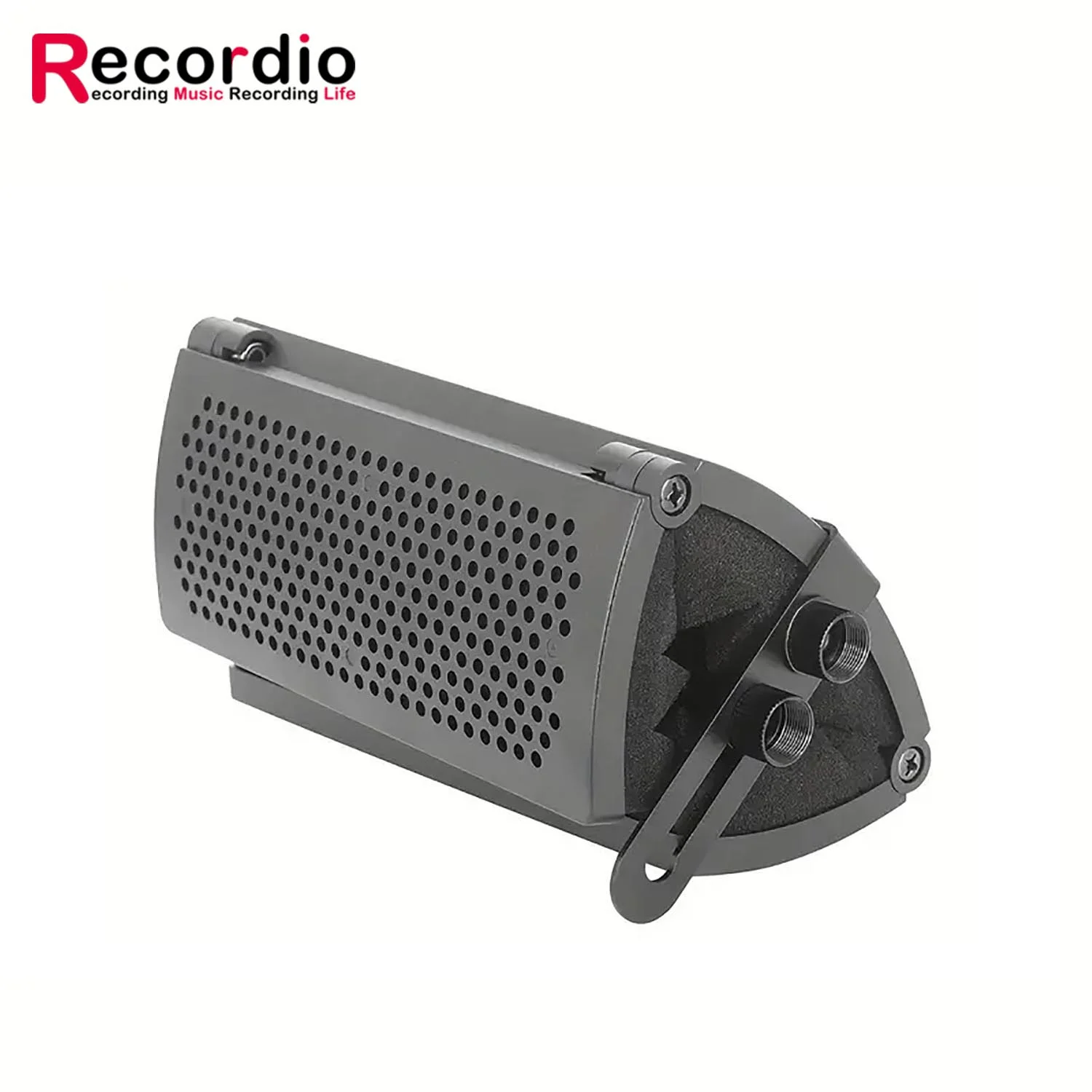 GAZ-300P درع عزل قابل للطي ومرشح انعكاس درع الميكروفون مع حامل ميكروفون ملولب 3/8 بوصة و5/8 بوصة لاستوديو التسجيل