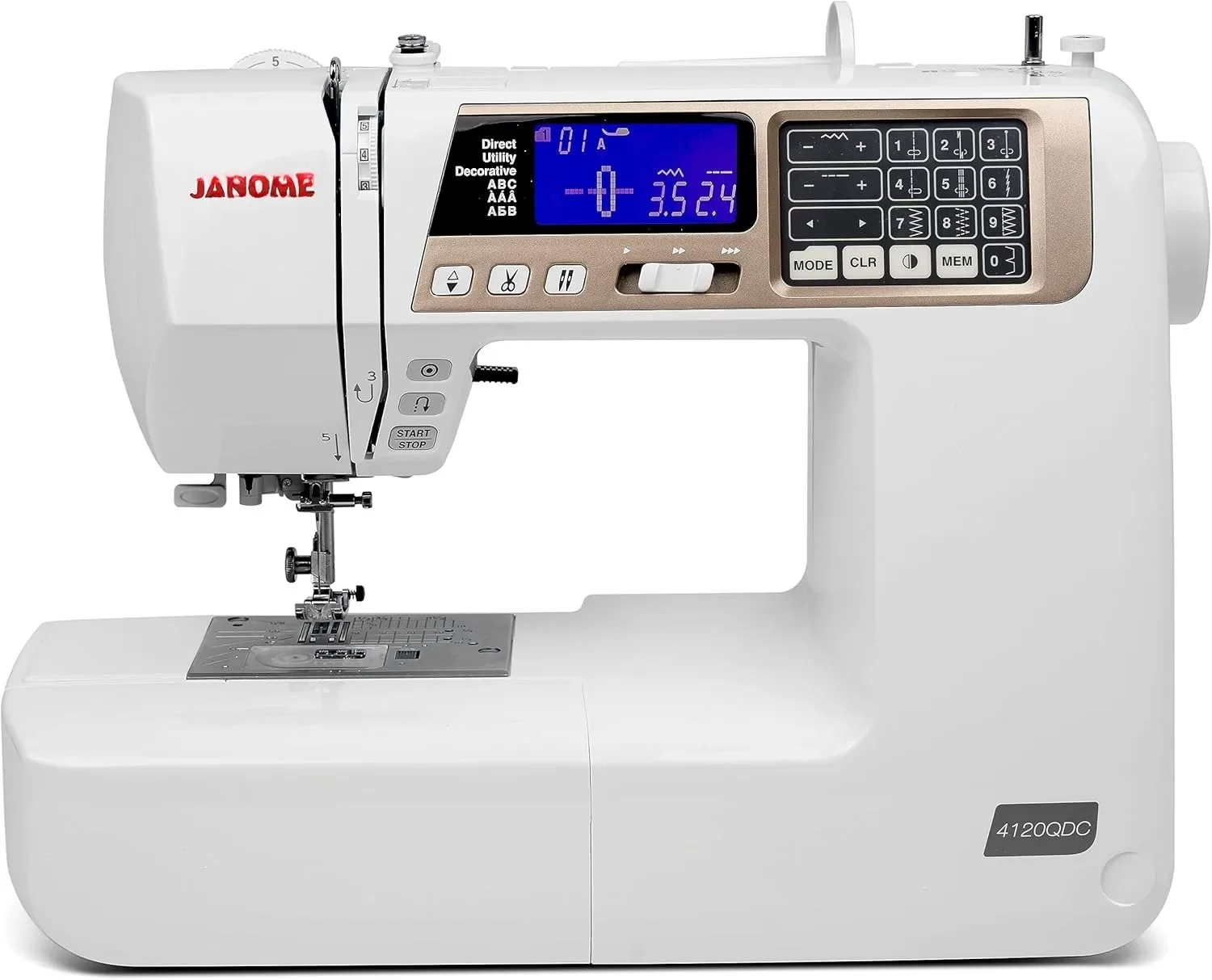 4120QDC-T Computerized Quilting and Sewing Machine with Bonus Quilt Kit.Easy to Use Control Panel with LCD Panel