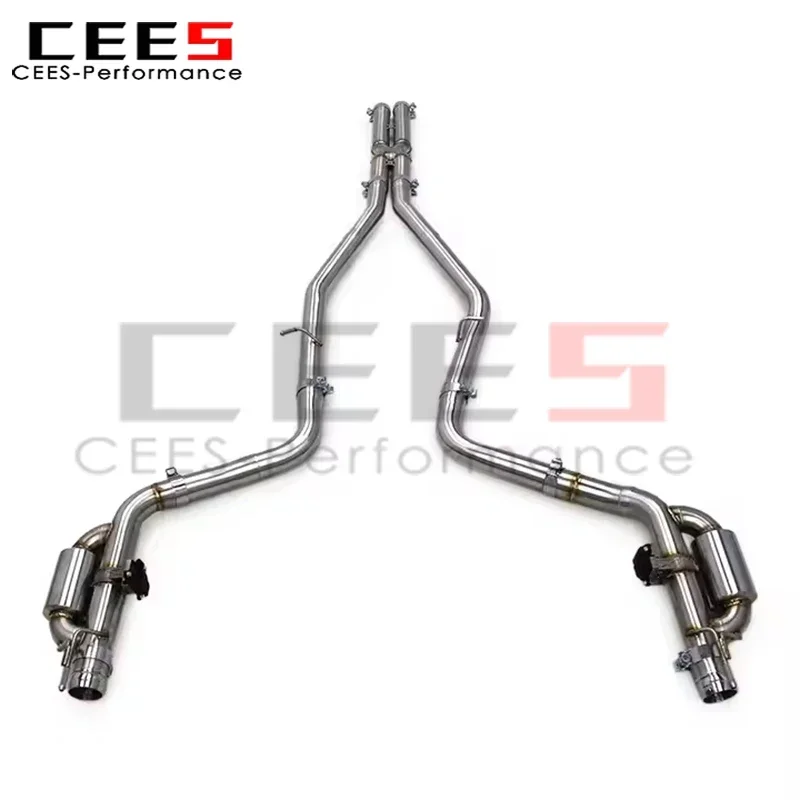 cees Stainless Steel Exhaust Pipe Escape Assembly for Dodge Challenger 5.7L RT 2016-2022 Tuning   Catback Exhaust Muffler System