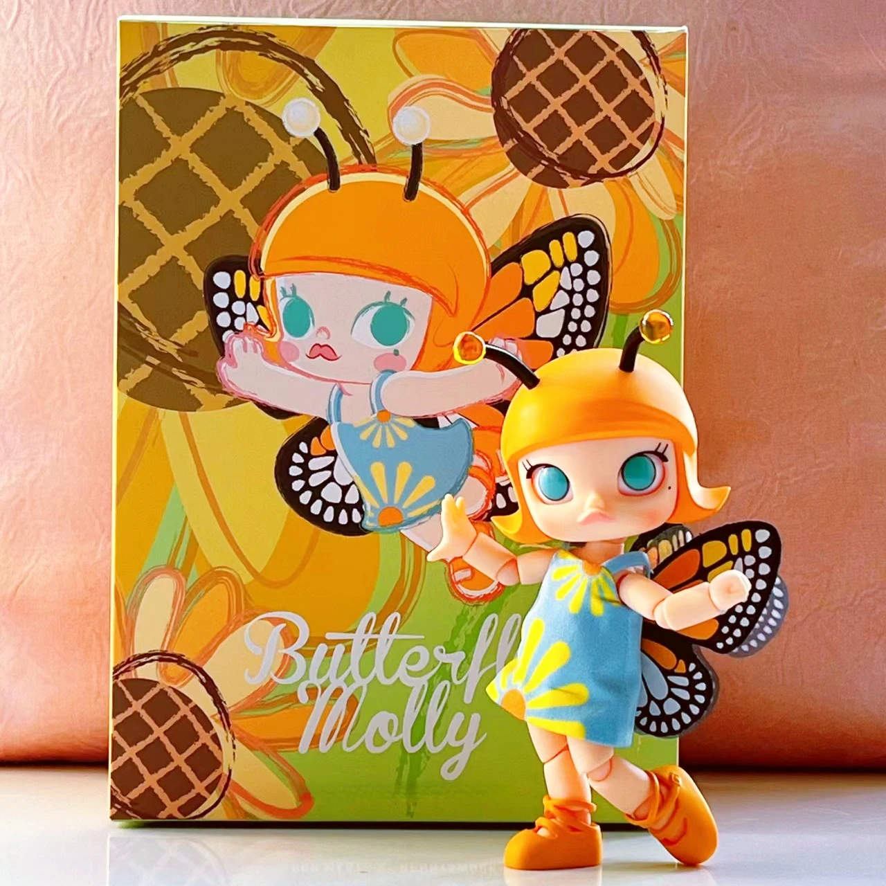 Butterfly MOLLY BJD Doll Insect Series Flower in Forest with Antenna Bee Girl Designer Toy Collection Girl Accompany Gift