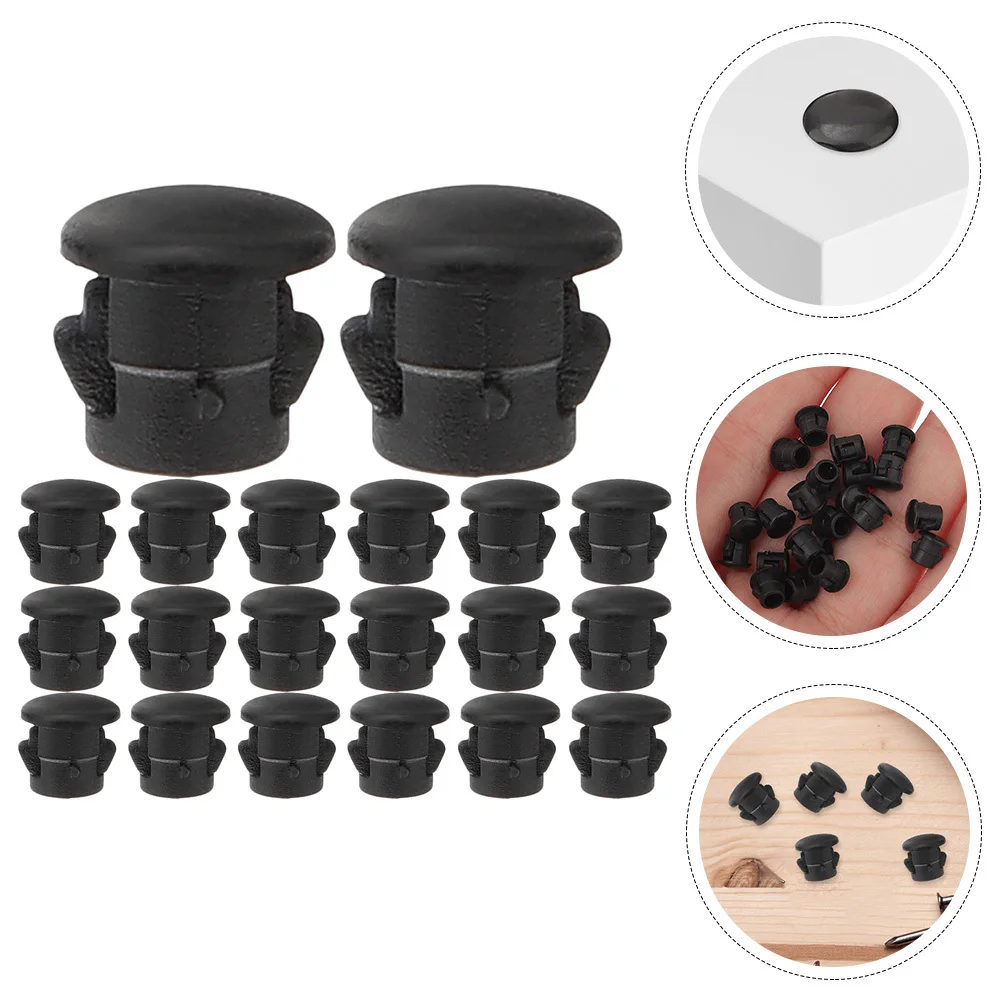 300 pçs plugues de madeira para furos de parafuso plugues de buraco de plástico móveis buraco cobre armário cerca cadeira perna tampões reparação rolhas
