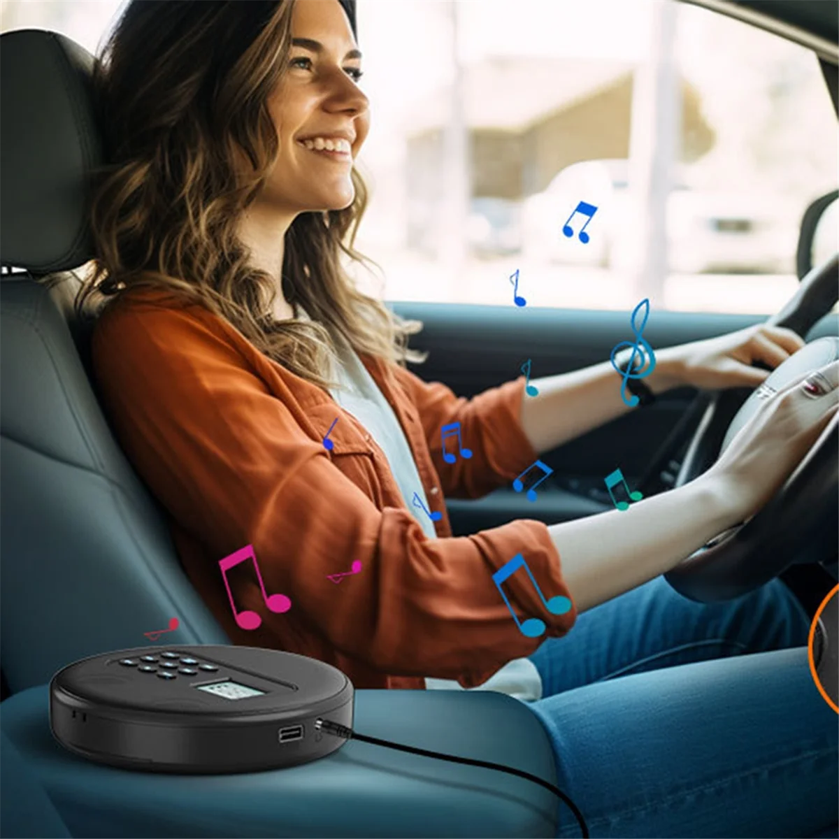 مشغل أقراص مضغوطة موثوق به مع مكبرات الصوت: مشغل أقراص مضغوطة Walkman قابل لإعادة الشحن، مشغل أقراص مضغوطة Discman مع سماعات الرأس مسجل MP3/CD/USB-ABDQ