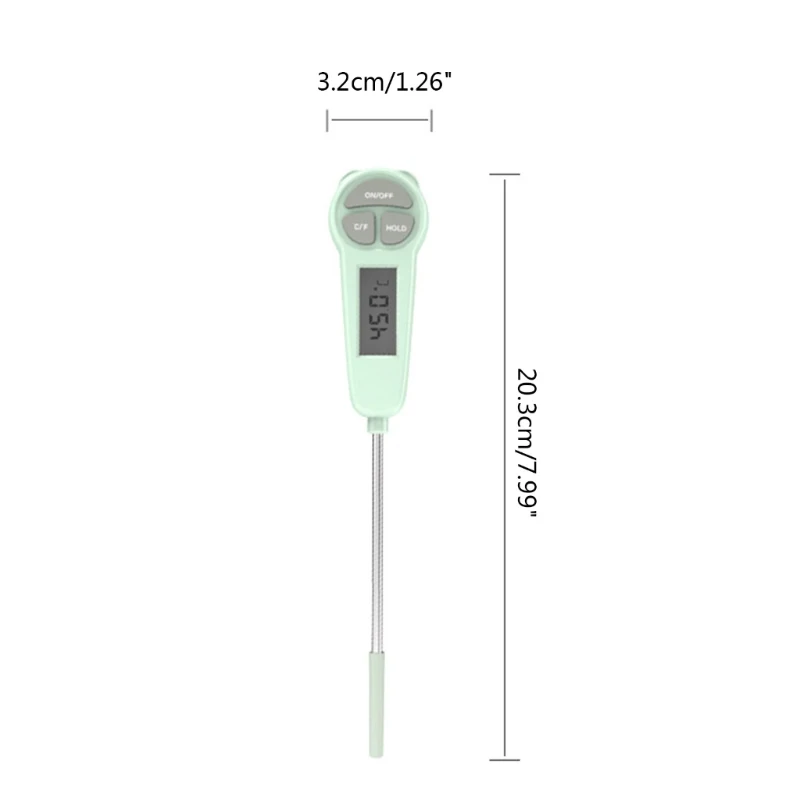 Thermometer for Food Baby Bath Water Formula Digital Thermometer Oil Digital Thermometer with LCD Display Screen