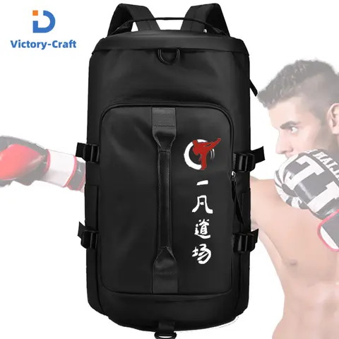 Zaino multifunzionale per boxe Taekwondo Borsa per attrezzature per arti marziali Borsa da palestra impermeabile per sport all'aria aperta Logo personalizzato