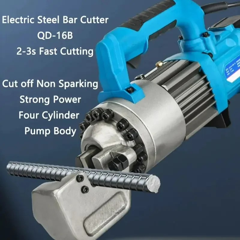 

Handheld Steel bar Cutting machine QD-16B Small Portable Steel bar Cutter Electric Hydraulic Rebar Cutting Pliers 4-16mm