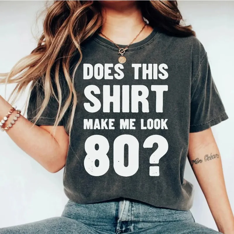 80th Birthday Gift Shirt, Funny Eighty T-Shirt Milestone Birthday Apparel Birthday Sweatshirt Hoodie for Grandparents Dad or Mom
