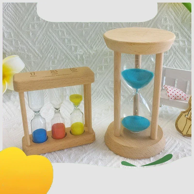 1/3/5/-30 Minute wooden-frame Sand Watch Hourglass Sandglass Sand Cook Clock Children Gift Sand Timer Home Decoration