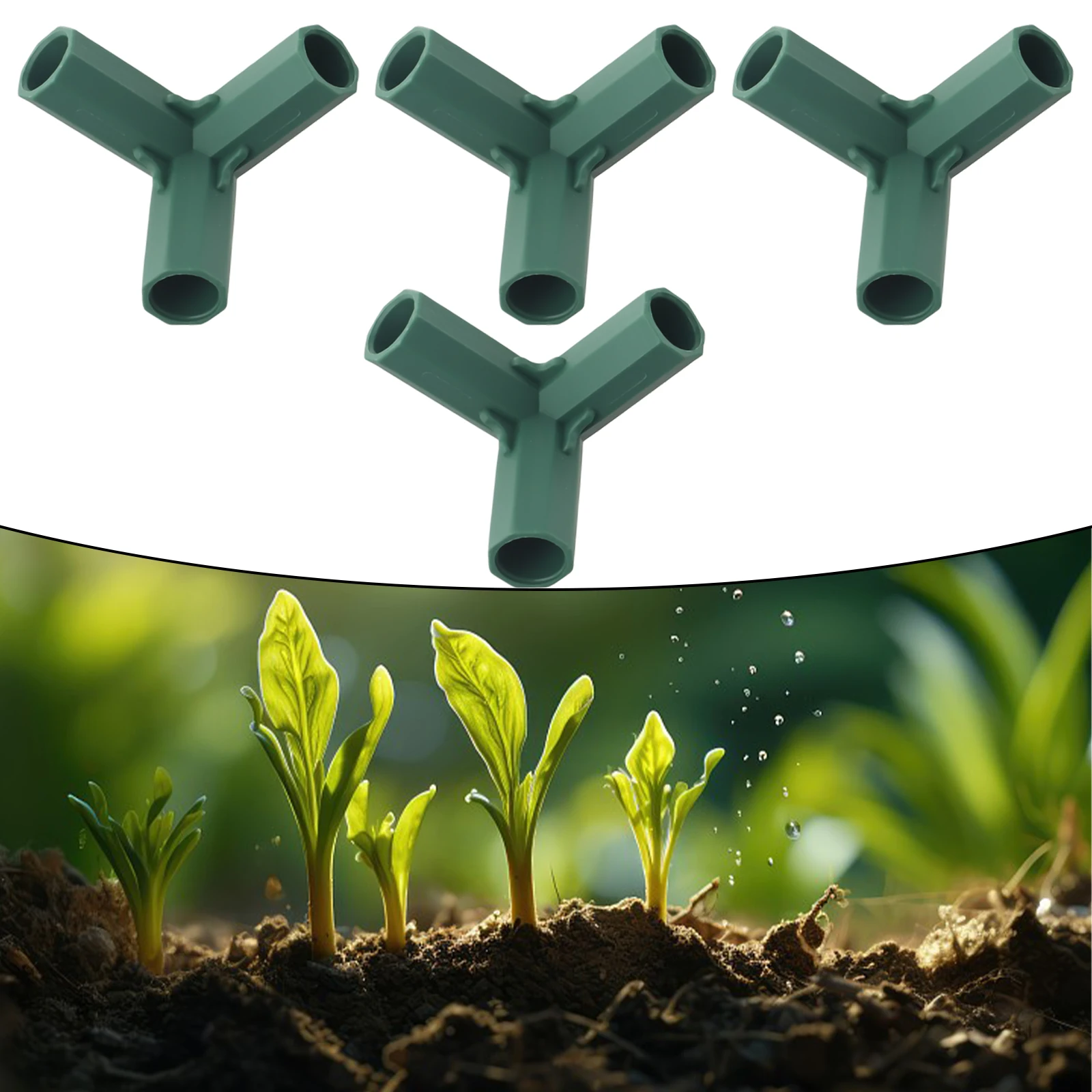 Plastic Greenhouse Frame Building Connector Support Gardening Frame Joints Pole Connector For Grape Trellis Shed Plant Stakes