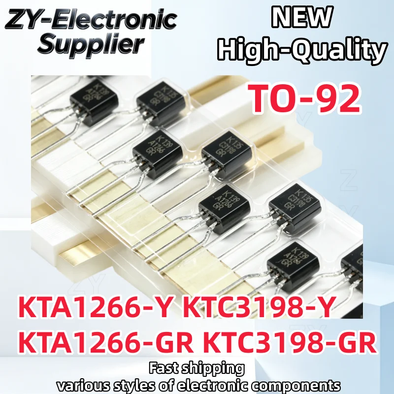 20Pcs/10Pairs TO-92 New Original Transistor A1266 C3198 KTA1266-GR KTC3198-GR KTA1266-Y KTC3198-Y KTA1266 KTC3198