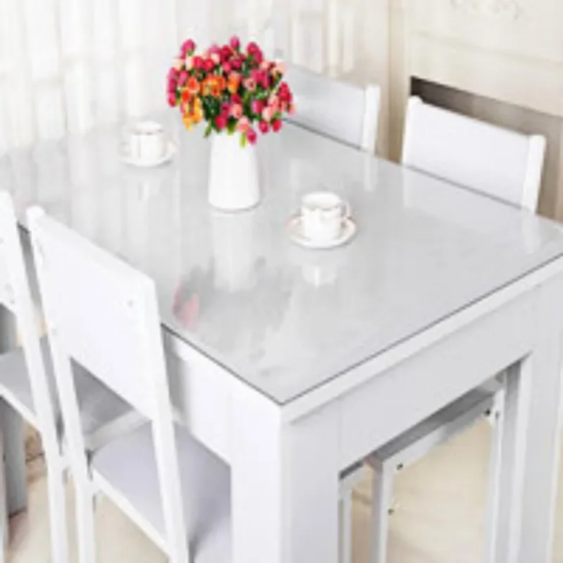 Clear Table ProtectorPlastic Table Cover Protector, Desk Protector Mat, Desk Pad Waterproof PVC Table Protecto