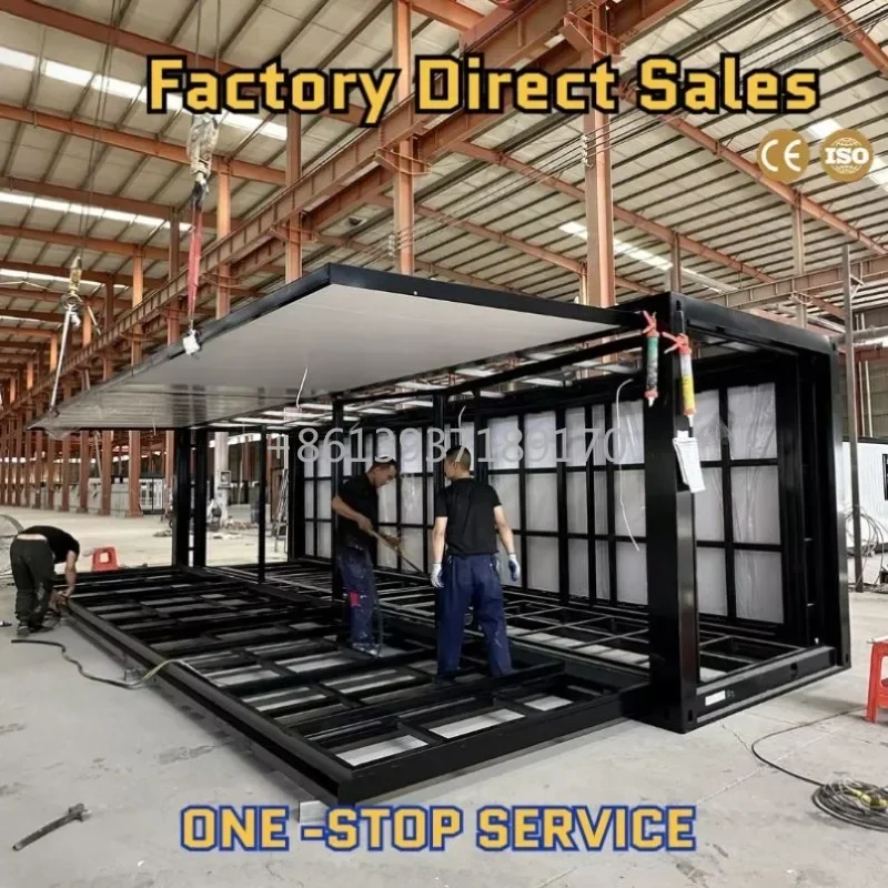 Waterproof Expandable Container House 3 Bedrooms 20ft 40ft Luxury Homes Extended Expandable Container House