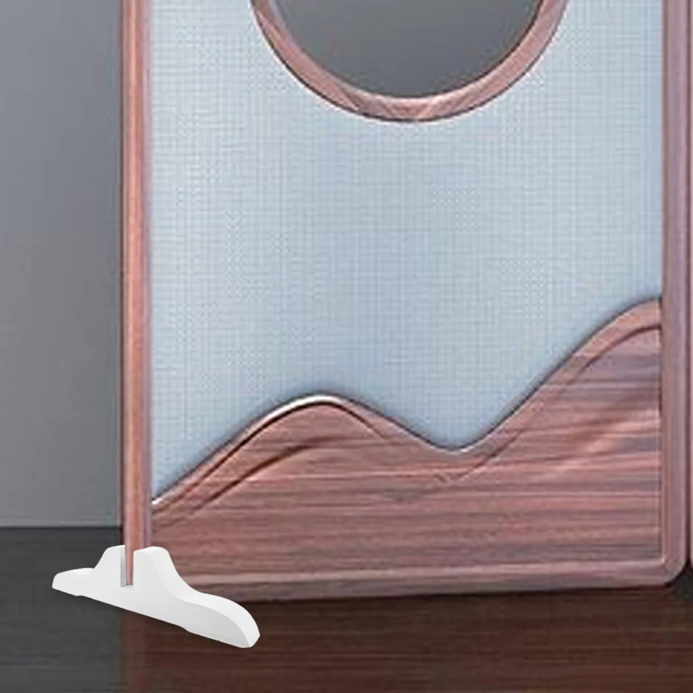 

4 Pcs Screen Base Partition Foot Household Divider Bases Air Tripod Privacy Stands Wood Three-dimensional Outlet Clip