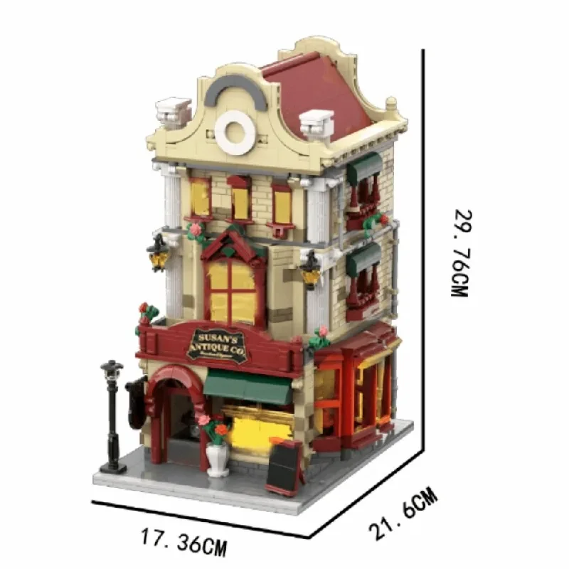 1511 pçs conjuntos de edifícios de casa de clube de vinho1 figura cidade apartamento loja arquitetura blocos de construção modulares modelo kit presente de natal