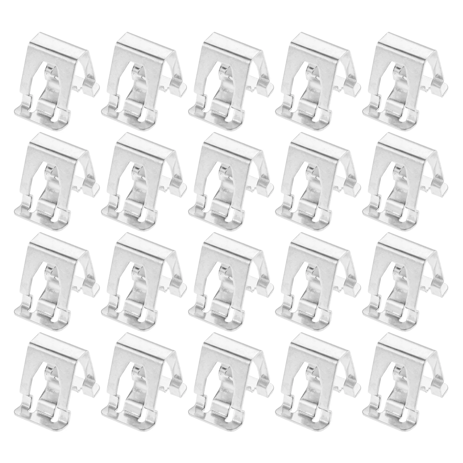 20pcs Siver Door Interior Panel Iron Steel Clip Fixed Buckle Clip Fit for Tesla Model3 ModelX ModelS ModelY Auto Fastener & Clip