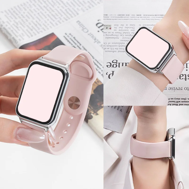 Силиконовый ремешок для Xiaomi Mi Band 10 Pro/Mi Band 9 Pro/8 Pro, спортивный водонепроницаемый браслет для Redmi Watch 6 5 4, сменный ремешок на запястье