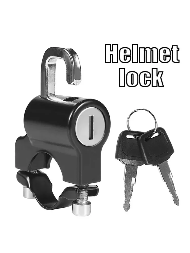 AliExpress NONE Universal Anti-Theft Motorcycle Helmet Lock Secure Lock for E-Bike Bicycle 22-28mm Handlebar Moto Accessories