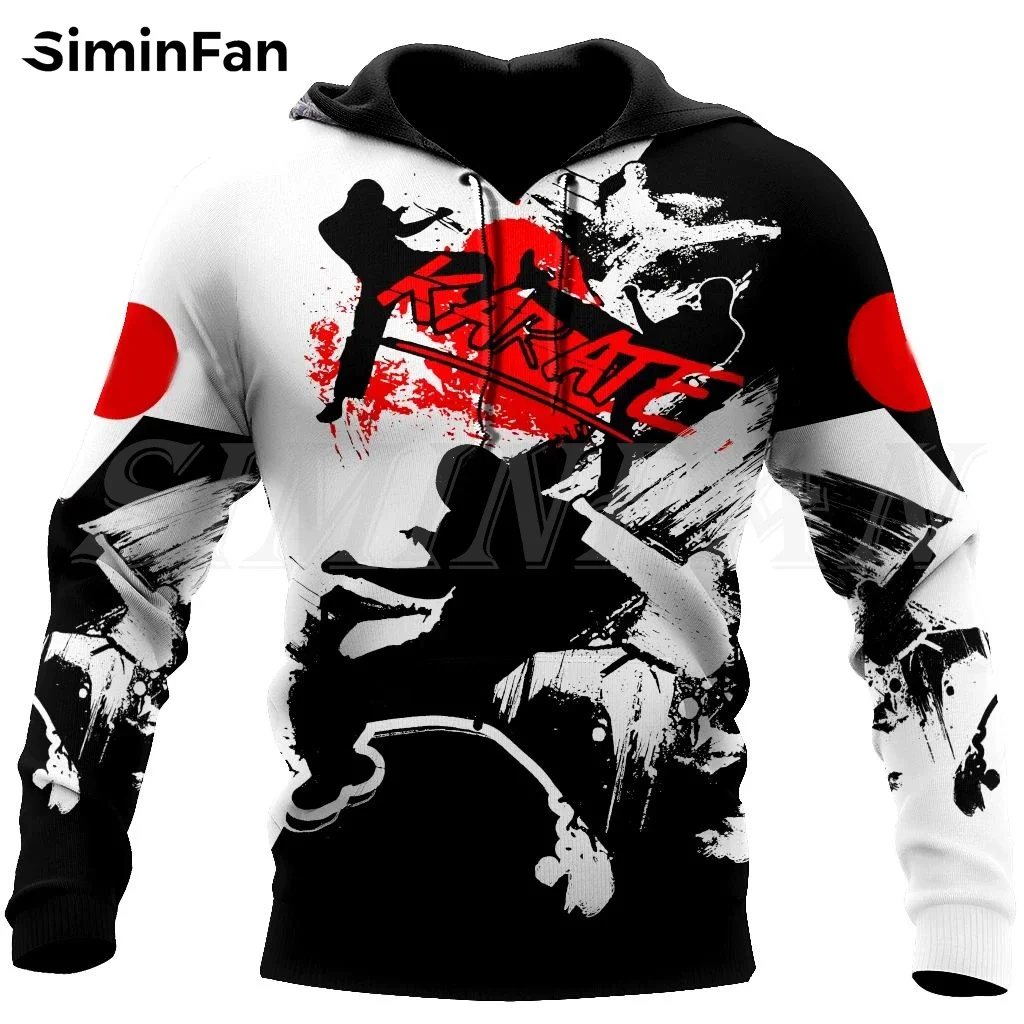 Love Karate Tattoo Men 3D Printed Hoodies Harajuku Pullover Unisex Casual Sweatshirt Women Tracksuit Punk Zipper Jacket Outwear