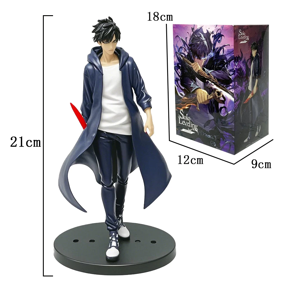 Disponibile Livellamento solista (versione anime) Figura -Sung Jinwoo Action Figure 21 cm PVC Raccogli modello Figura Display Anime Merchandise