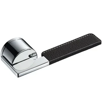 Imported leather handle silent bedroom wooden door kitchen bathroom door lock35-45MM universal with key