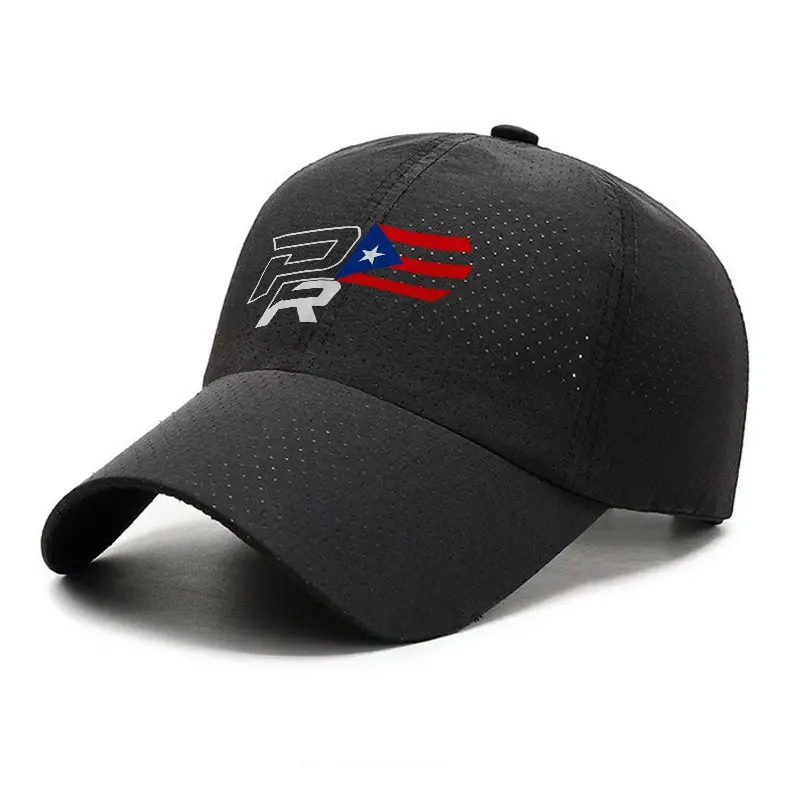 Puerto Rico PR Flag Quick Dry Baseball Cap Breathable Outdoor Sports Travel Hat