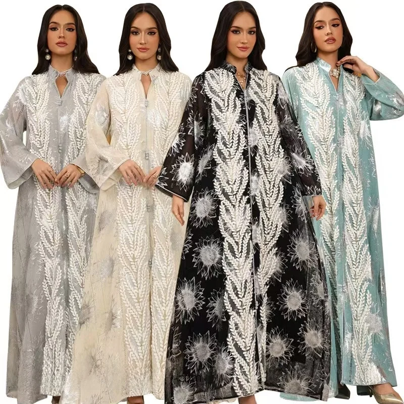 

Юбка Ele с вышивкой Dr Middle East Robe Me, длинное вечернее платье, модная юбка трапециевидной формы с высокой талией, винтажная юбка