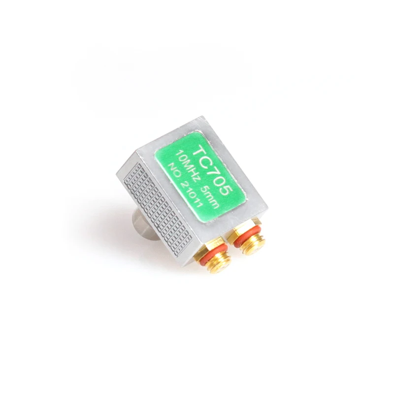 2026Yushi Ultrasonic Thickness Gauge Transducer  TC705 Dual Plug  00-Microdot Connector 0.6 - 40 mm Measure Range Compound Chip