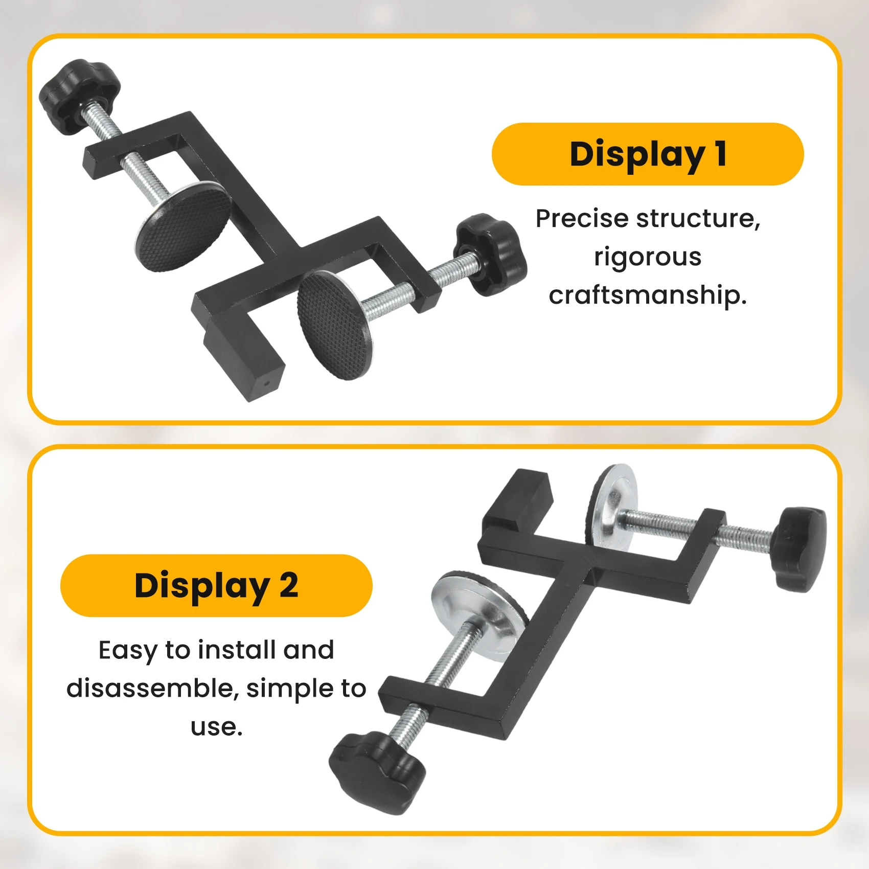 N96R Strong Y-Type Clamp Woodworking Clamp Carpenter Heavy Duty Vise Desktop Clamp Dual-Purpose Metal G-Type Clamp