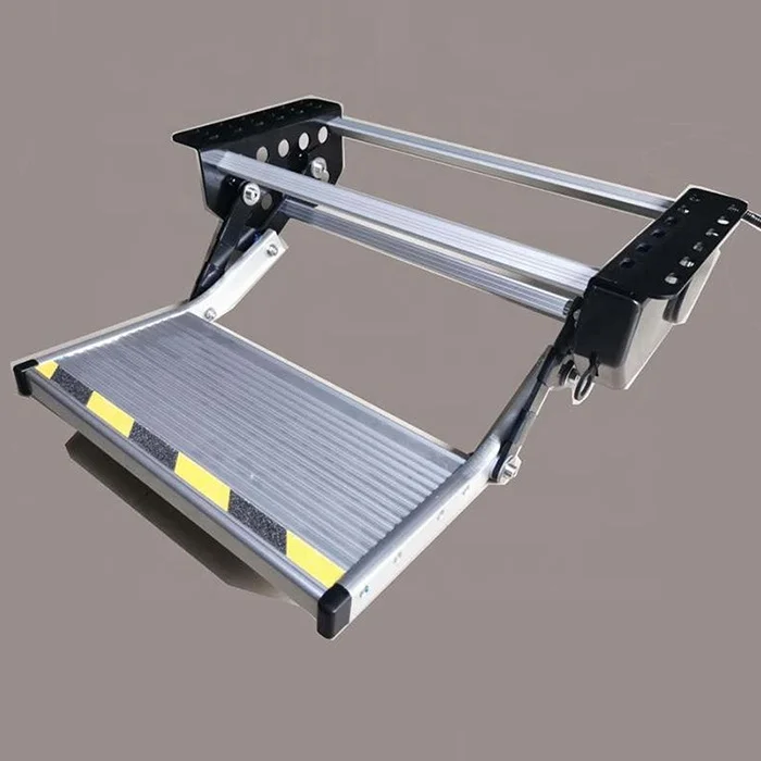 COMPAKS Precio favorable Accesorios para remolque de camper Escalera telescópica plegable lateral de control eléctrico plegable manual