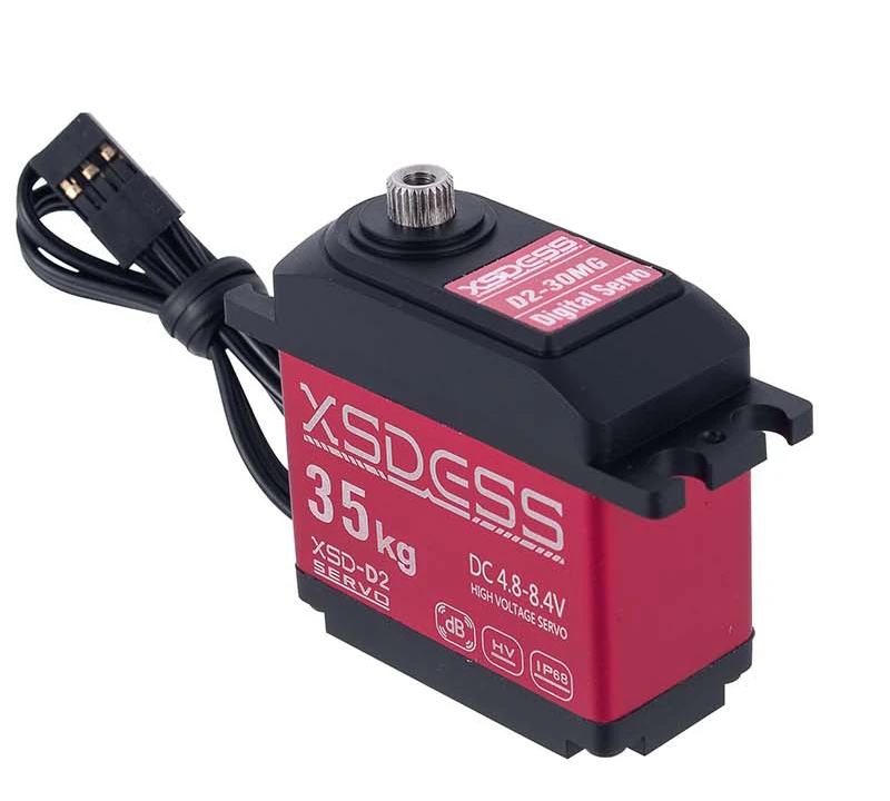 35kg Rc Servo Ip68 Metal Waterproof Servo For Rc 1/10 1/8 Traxxas Trx4 Axial Scx10 Yikong Crawler Car Robot Truck Robot Parts