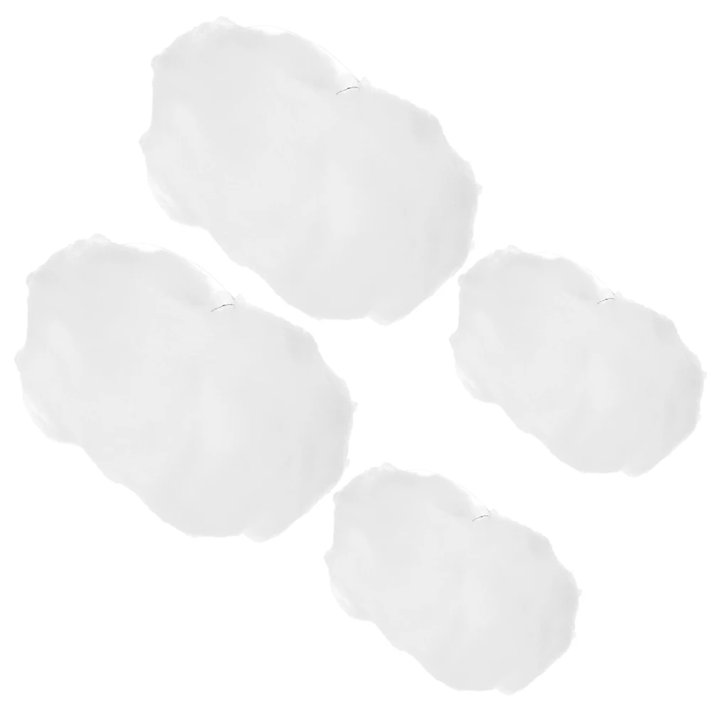 

4pcs Simulated Cloud Decoration 15x15x15cm 25x20x20cm Hanging Cotton for Ceiling Party Baby Shower Room Nursery DIY Decor