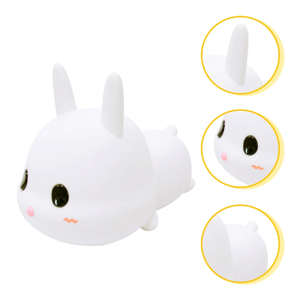 

Rechargeable Silicone Night Light Girls Bedside Silica Gel Desktop Child