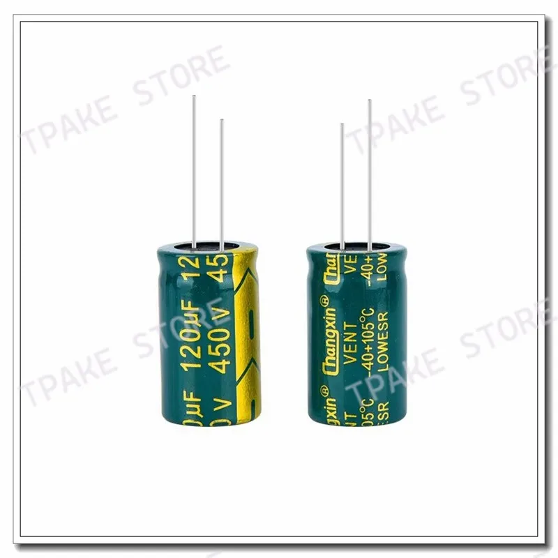 2PCS 120uF 450V 120MFD 450Volt 18*30mm Aluminum Electrolytic Capac 450V 120UF Electrolytic Capacitor - High Quality Power Component