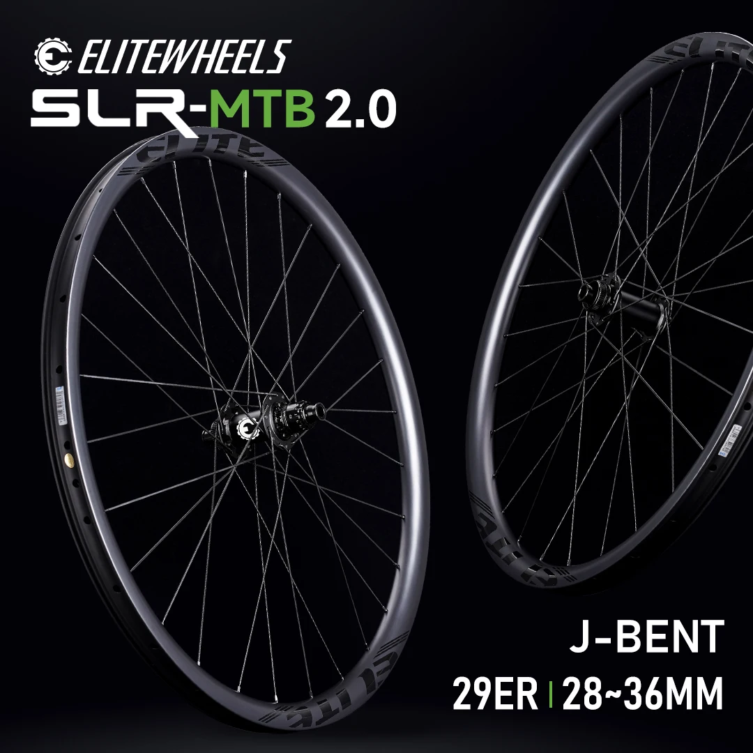 ELITEWHEELS 29er SLR MTB 2.0 Высокопроизводительная колесная пара из углеродного волокна Ступицы с храповым механизмом Горные изгибные ступицы Горные гоночные велосипеды