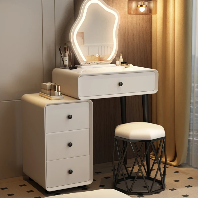 Makeup Table Modern White Vanity Luxury Nordic Dressing Girls Bedroom Set Furniture Chair Items Dresser Tocadores Toilet