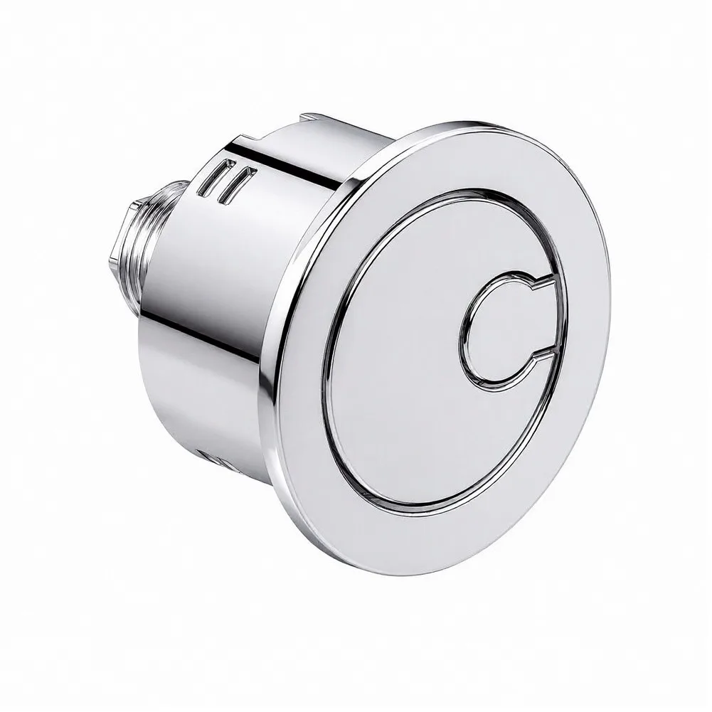 Chrome Dual Flush Button for Roca A822505500 Toilet System Featuring 1/2 and Full Flush Options and Plastic Build