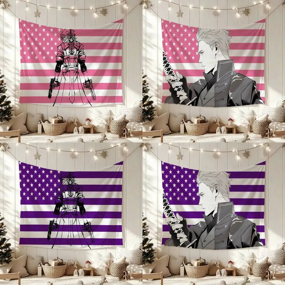 D-Devil May C-Cry Flag Digital Printing Banner for Garage Wall Out Door Decoration