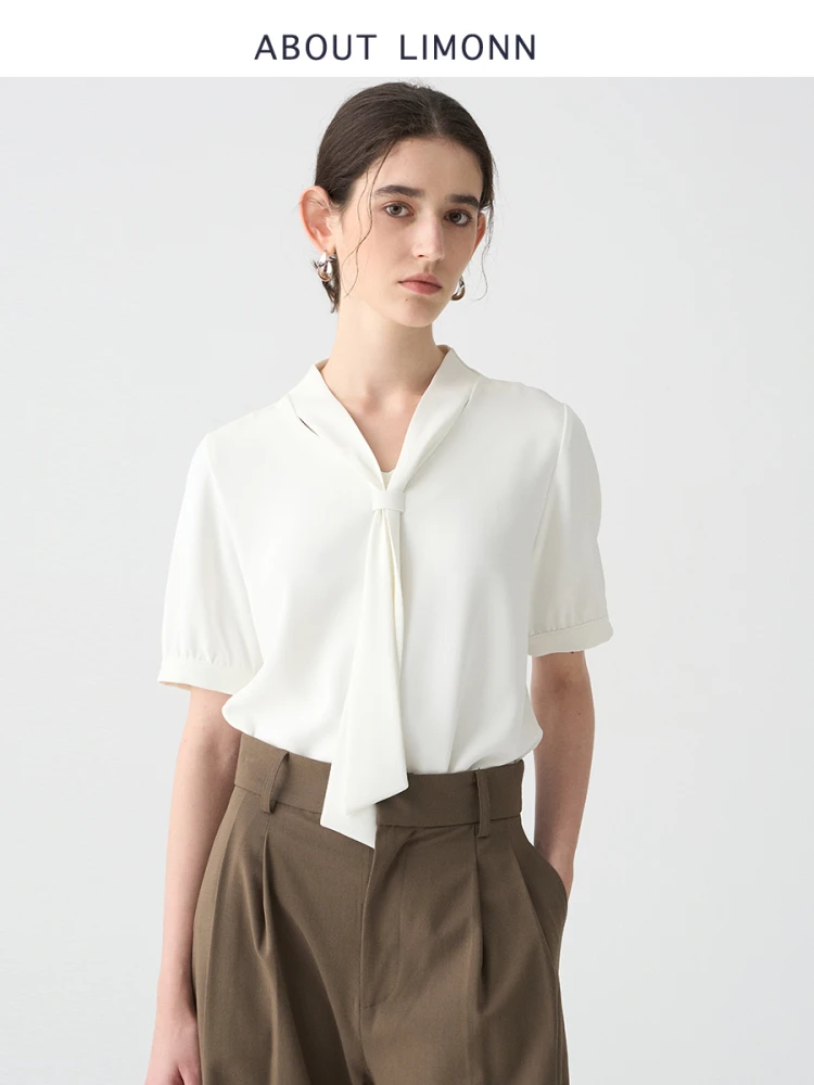 

LIMONNN 2025: Новая профессиональная одежда для собеседований и повседневной носки, прямой крой, V-образный вырез, полиэстер