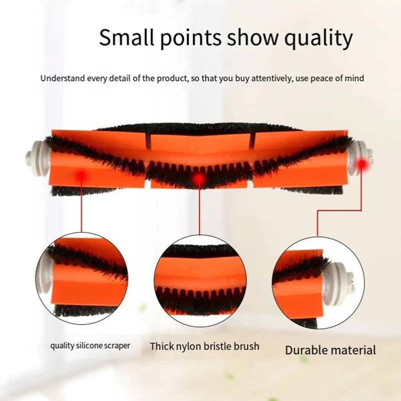 B28C-HEPA Filter Sikat Sisi Utama untuk Xiaomi Robot Aksesori Suku Cadang Penyedot Debu untuk Roborock S50 S51 SDJQR01RR SDJQR02RR