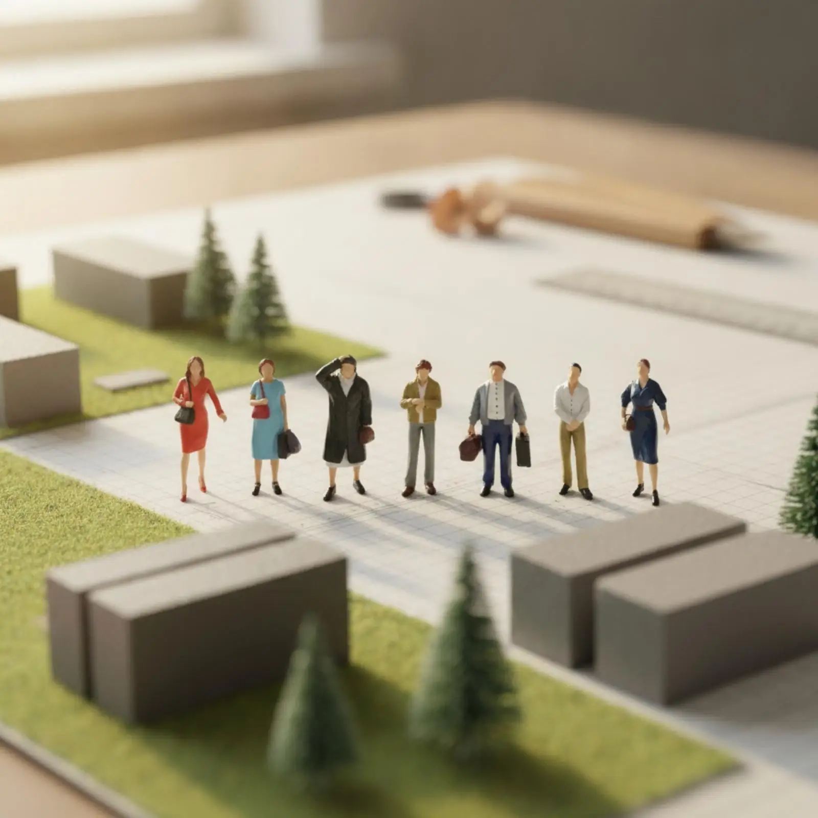 12 Pieces 1/30 Miniature Human Figures 1:30 Scale Diorama Figures Detailed Model People for Hobbyists, Collectors, Dioramas