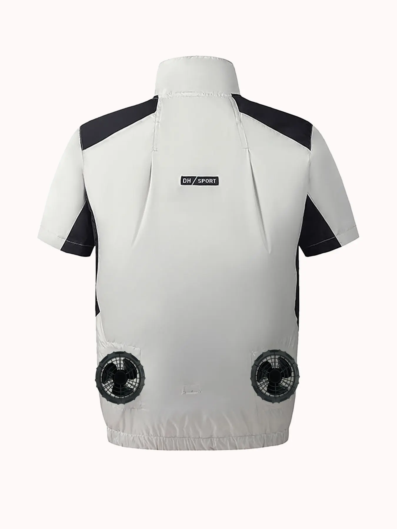 Huelora Summer Ice Vest Fan Jacket USB Refrigeration Air Conditioning Clothing Outdoor Heat Protection Fishing Work Short Sleeve