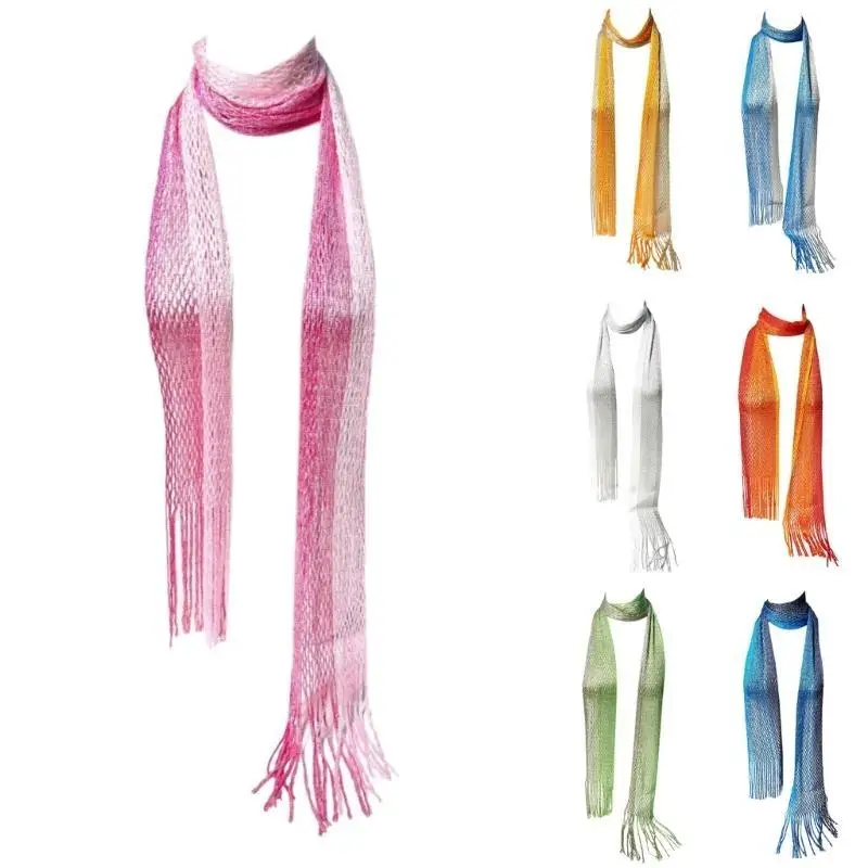 

652F Шарф Тонкий для Женщин Ремень Галстук Шейный Шарф Сумочка-Колье Шарф Шарф Пояс