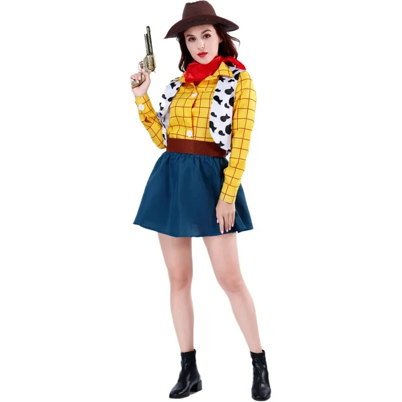 

♛2026♛ Cosplay Story Woody Costume Sets Cowboy Christmas Dress Unisex Sheriff's Halloween Carnival Dress Up Party Toy Stage Per❤