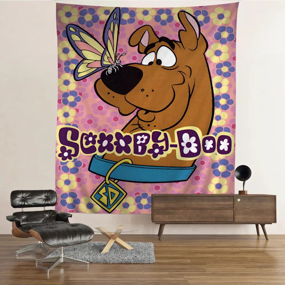 S-Scooby C-Cartoon D-DooSS Tapestry Art Printing Art Science Fiction Room Home Decor Wall Art Decor