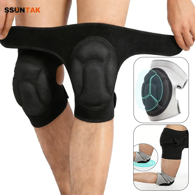 

Утолщенные противоударные наколенники с регулируемой жесткой защитой в форме панциря черепахи для спорта, баскетбола, велоспорта, бега, садоводства