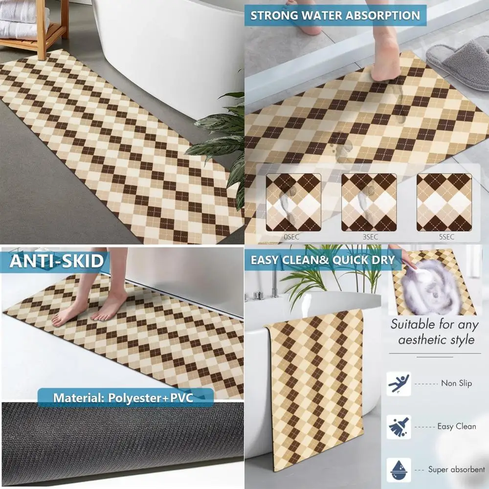 

Индивидуальные резиновые нескользящие, быстросохнущие, супервпитывающие тонкие коврики для ванной, дверные коврики, моющиеся коврики для ванной комнаты.